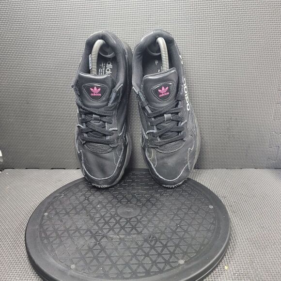 Adidas Falcon Shoes Womens Sz 8 Big Logo Athletic Training Sneakers - Picture 6 of 8
